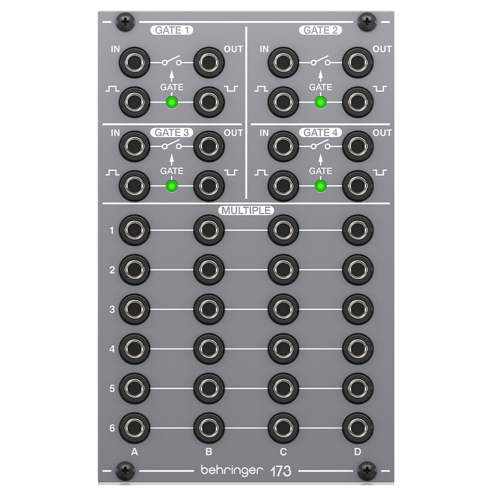 BEHRINGER Eurorack için Efsanevi Analog Dörtlü Kapı ve Çoklu Modül